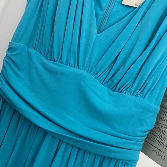 Boston Proper V Neck Antigua Dress - Picture 4 of 4